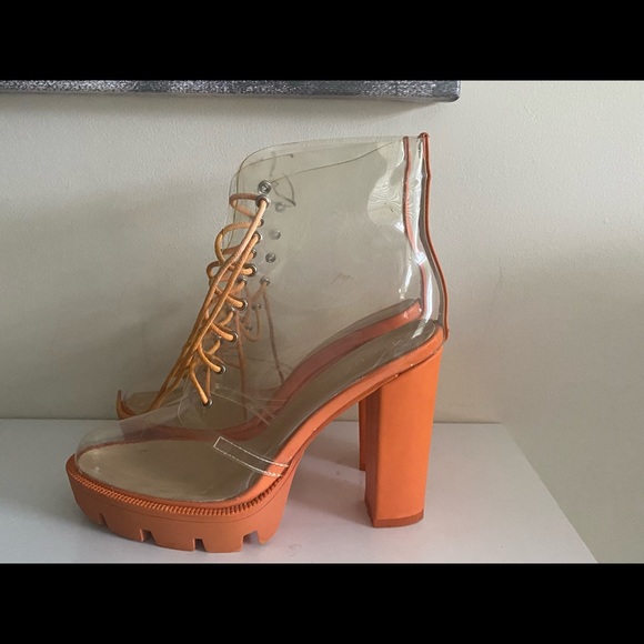 Olchee Fashion Boots See Thru  boots size 11 - Picture 8 of 14